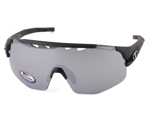 Tifosi Sledge Lite Sunglasses (Matte Black) (Smoke/AC Red/Clear Lenses)