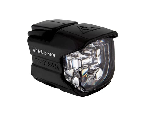 Topeak TPK WhiteLite Race 2-LED Headlight (Black/Clear)