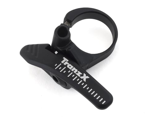 TranzX Hot Lap Drop Bar Dropper Lever (Black) (For Road/Gravel) (24mm Clamp)