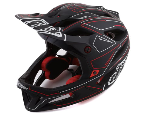 Troy Lee Designs Stage MIPS Helmet (Pinstripe Black/Red)