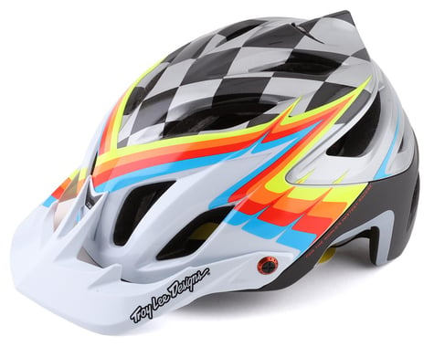 Troy Lee Designs A3 MIPS Helmet (Sideway White/Grey)