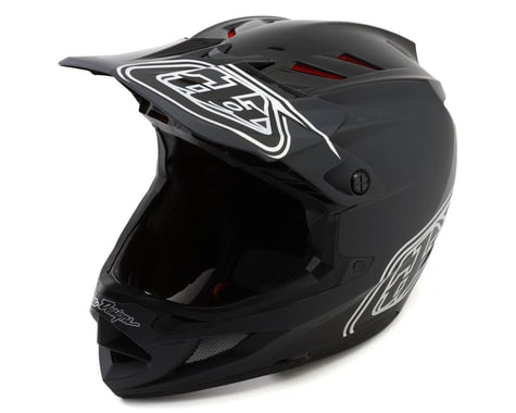 Troy Lee Designs D4 Polyacrylite Full Face Helmet (Shadow Black) (S)