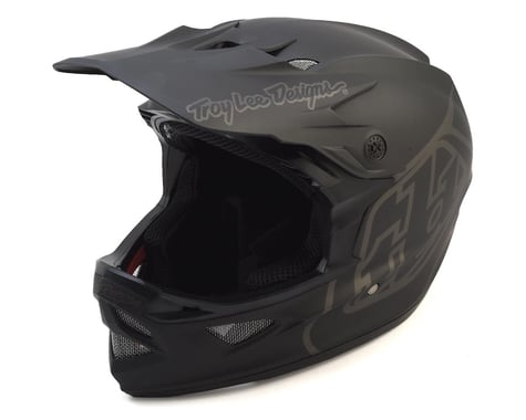 Troy Lee Designs D3 Fiberlite Full Face Helmet (Mono Black) (XL)