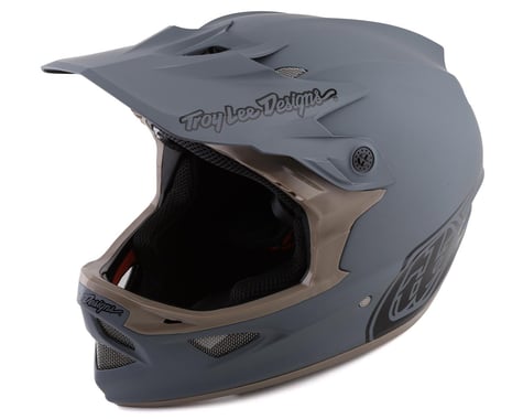Troy Lee Designs D3 Fiberlite Full Face Helmet (Stealth Grey) (S)