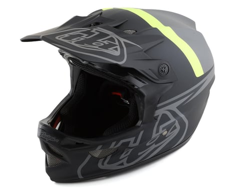 Troy Lee Designs D3 Fiberlite Full Face Helmet (Slant Grey) (L)