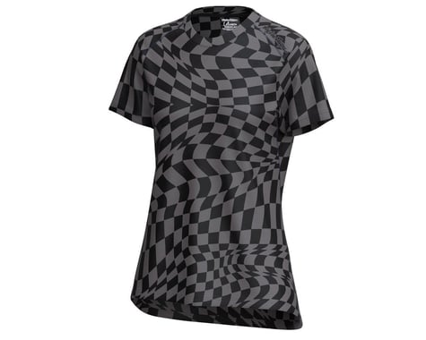 Troy Lee Designs Women's Lilium Short Sleeve Jersey (Twisted Checkers Black) (S)