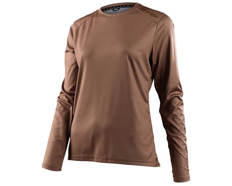 Troy Lee Designs Women's Lilium Long Sleeve Mountain Jersey (Solid Coffee) (S)