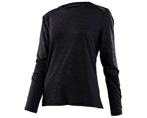 Troy Lee Designs Women's Lilium Long Sleeve Jersey (Black) (Tiger Jacquard) (S)