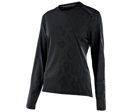 Troy Lee Designs Women's Lilium Long Sleeve Mountain Jersey (Snake Black) (XL)