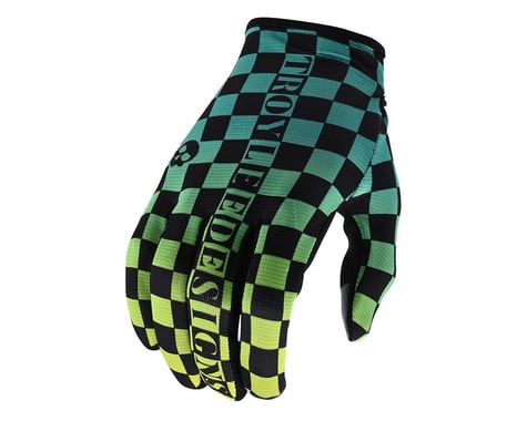 Troy Lee Designs Flowline Gloves (Checkers Green/Black)