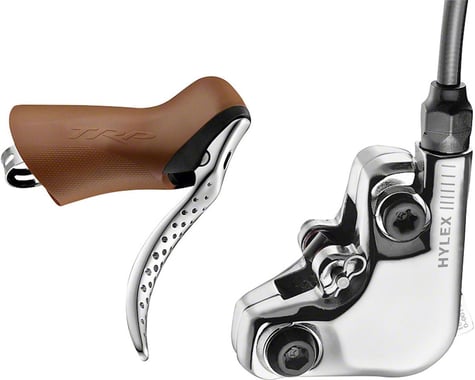 TRP Hylex RS Disc Brake and Lever - Rear, Hydraulic, Flat Mount, Silver