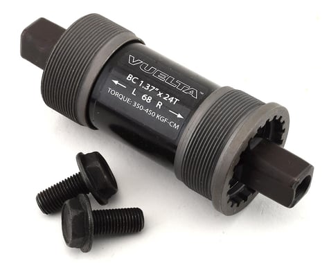Vuelta Square Taper Cartridge Bottom Bracket (Black) (BSA) (68mm) (108mm)
