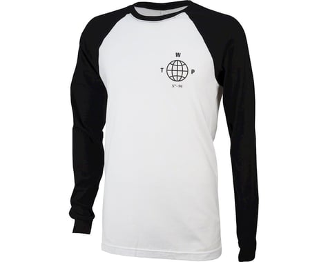 We The People Globe Long Sleeve Baseball T-Shirt: Black/White XL