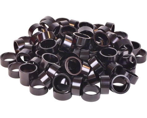 Wheels Manufacturing 1-1/8" Headset Spacers (Black) (100) (15mm)