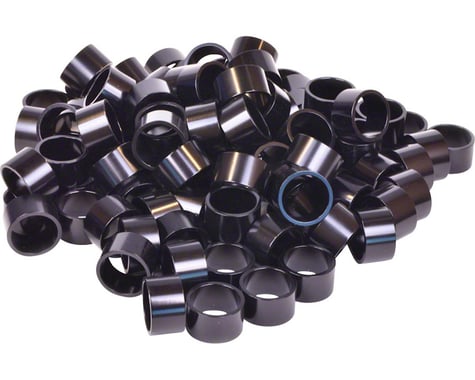 Wheels Manufacturing 1-1/8" Headset Spacers (Black) (100) (20mm)
