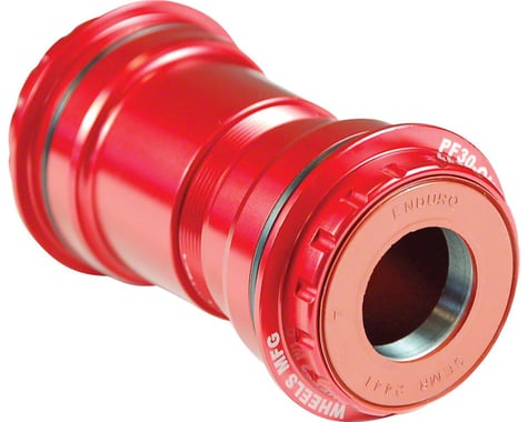 Wheels Manufacturing PF30 Bottom Bracket (Red) (24mm Spindle)