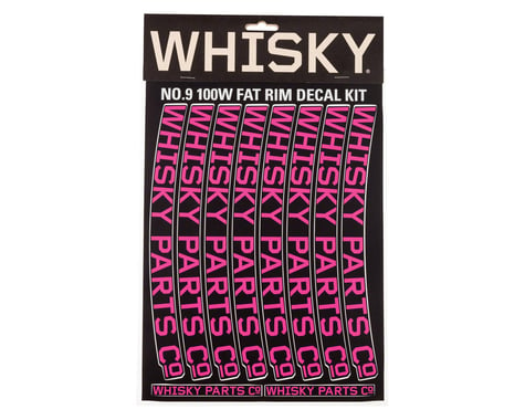 Whisky Parts Whisky 100w Rim Decal Kit for 2 Rims Magenta