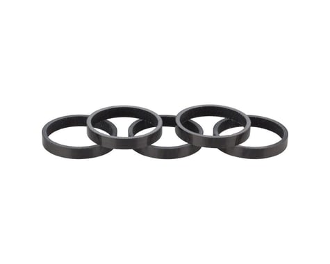 Whisky Parts UD Carbon Spacer (Gloss Black) (5 Pack) (5mm)
