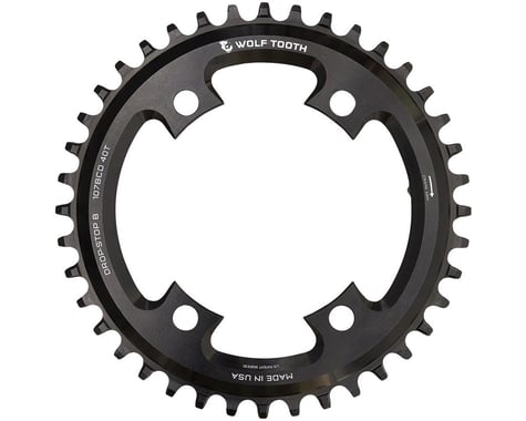 Wolf Tooth Components SRAM Road Chainring (Black) (107mm BCD) (Drop-Stop B) (Single) (38T)