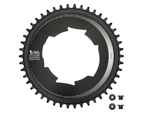 Wolf Tooth Components Aero Chainring (Black) (Drop-Stop B) (Single) (46T)