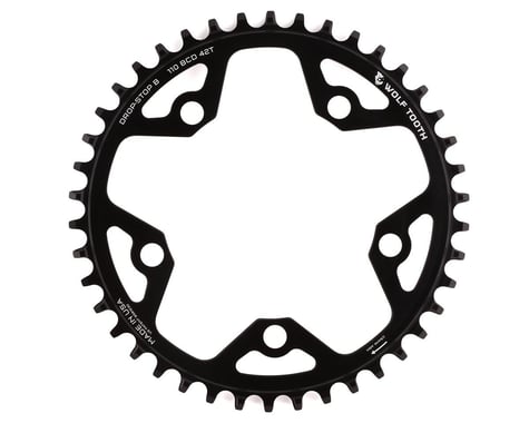 Wolf Tooth Components Gravel/CX/Road Chainring (Black) (Drop-Stop B) (Single) (110mm BCD) (42T)