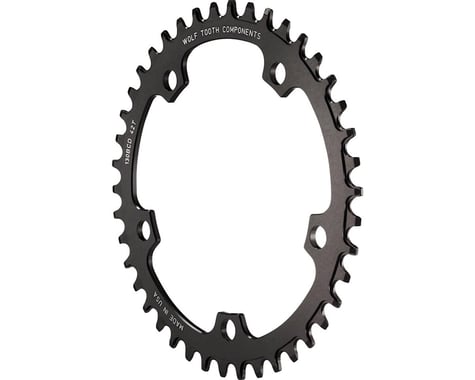 Wolf Tooth Components Drop-Stop Chainring (Black) (130mm BCD)