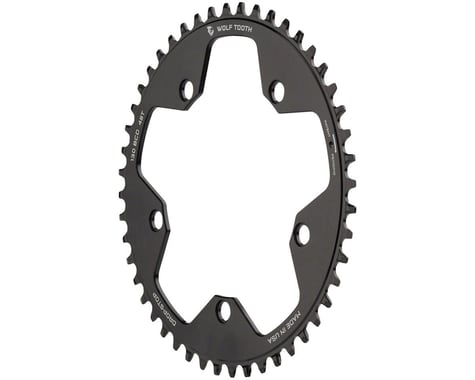 Wolf Tooth Components Gravel/CX/Road Chainring (Black) (Drop-Stop B) (Single) (130mm BCD) (48T)