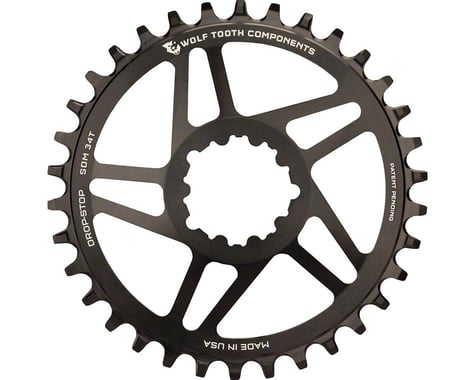 Wolf Tooth Components SRAM Direct Mount Chainrings (Black) (Drop-Stop A) (Single) (6mm Offset) (30T)