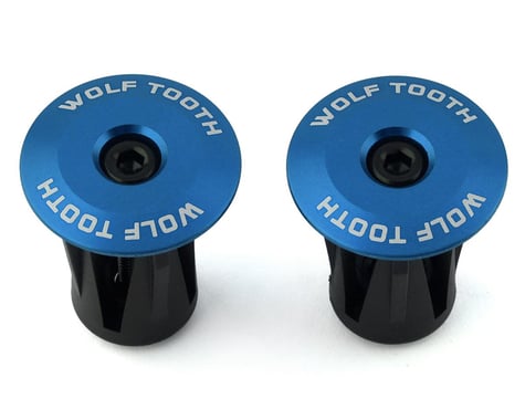 Wolf Tooth Components Alloy Bar End Plugs (Blue)
