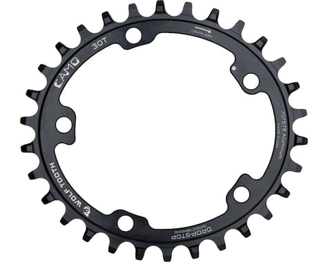 Wolf Tooth Components CAMO Aluminum Elliptical Chainring (Black) (Drop-Stop A) (Single) (32T)