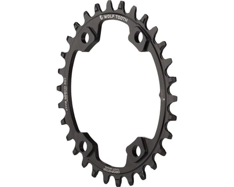 Wolf Tooth Components PowerTrac Elliptical Chainring (Black) (Drop-Stop A) (Single) (30T)