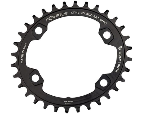 Wolf Tooth Components PowerTrac Elliptical Chainring (Black) (Drop-Stop ST) (Single) (32T)