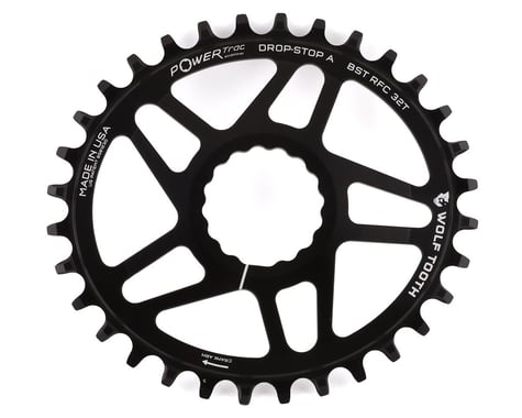 Wolf Tooth Components Elliptical Direct Mount Chainring (Black) (Drop-Stop A) (Single) (3mm Offset/Boost) (32T)