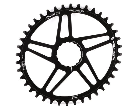 Wolf Tooth Components Elliptical Direct Mount Chainring (Black) (Drop-Stop A) (Single) (3mm Offset/Boost) (40T)