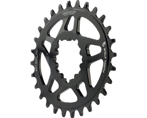 Wolf Tooth Components SRAM Direct Mount Elliptical Chainring (Black) (Drop-Stop A) (Single) (3mm Offset/Boost) (28T)