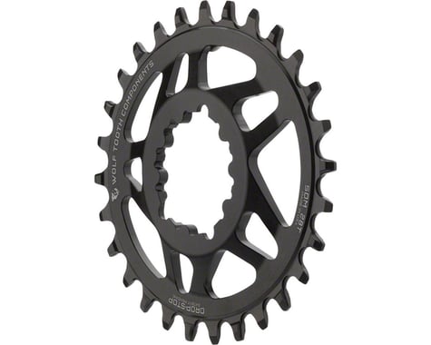 Wolf Tooth Components PowerTrac Drop-Stop GXP Oval Chainring (Black)