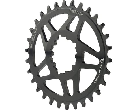 Wolf Tooth Components SRAM Direct Mount Elliptical Chainring (Black) (Drop-Stop A) (Single) (3mm Offset/Boost) (30T)