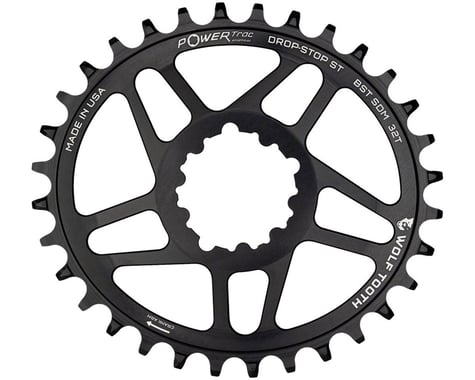 Wolf Tooth Components SRAM Direct Mount Elliptical Chainring (Black) (Drop-Stop ST) (Single) (3mm Offset/Boost) (32T)
