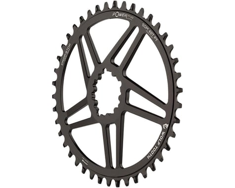 Wolf Tooth Components SRAM Direct Mount Elliptical Chainring (Black) (Drop-Stop B) (Single) (6mm Offset) (38T)