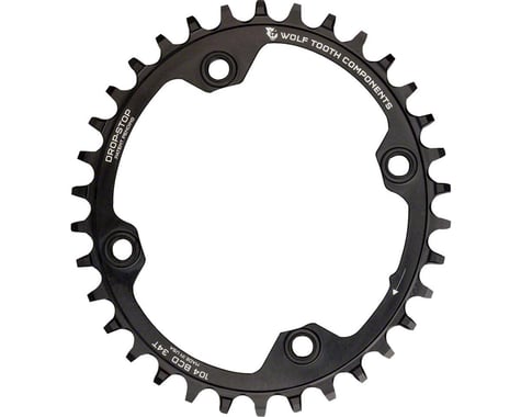 Wolf Tooth Components Elliptical Chainring (Black) (104mm BCD) (Drop-Stop A) (Single) (36T)