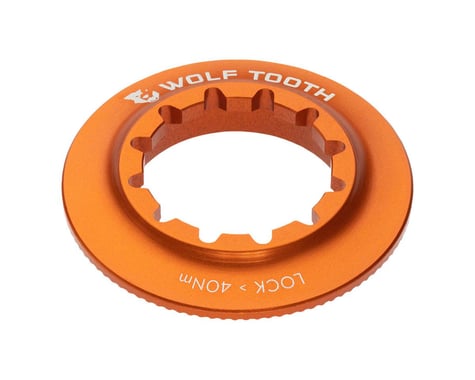 Wolf Tooth Components Centerlock Rotor Lockring (Orange) (Internal Spline)