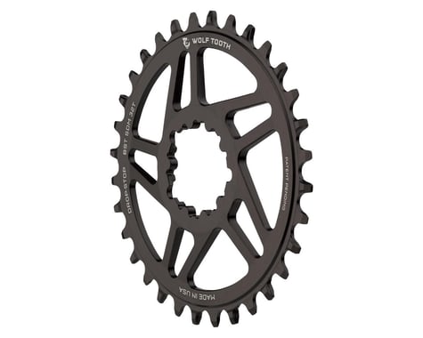 Wolf Tooth Components SRAM Direct Mount Chainrings (Black) (Drop-Stop A) (Single) (3mm Offset/Boost) (34T)