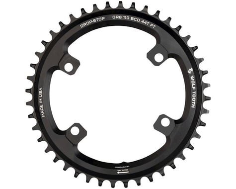 Wolf Tooth Components Shimano GRX Chainring (Black) (Drop-Stop B) (Single) (44T)