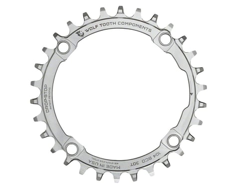 Wolf Tooth Components Stainless Steel Chainring (Silver) (104mm BCD) (Drop-Stop A) (Single) (30T)