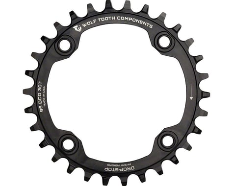 Wolf Tooth Components Shimano 4-Bolt Symmetric Chainring (Black)