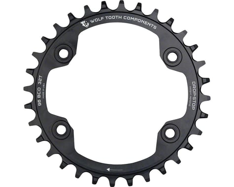 Wolf Tooth Components Shimano Chainring (Black) (XTR M9000/M9020) (Drop-Stop A) (Single) (34T)