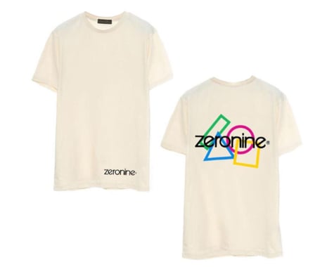 Zeronine Geo Cluster Logo T-Shirt (Vintage White) (L)