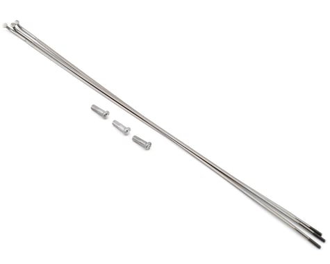 Zipp J-Bend Spokes and Nipples (Silver) (CX-Ray) (274mm)