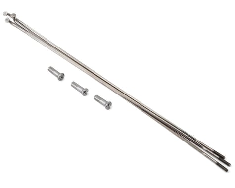 Zipp J-Bend Spokes & Nipples (Silver) (CX-Ray) (3-Pack) (202mm)