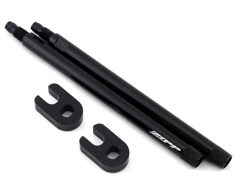 Zipp Tangente Aluminum Knurled Valve Extender Kit (Black) (Pair) (91mm)